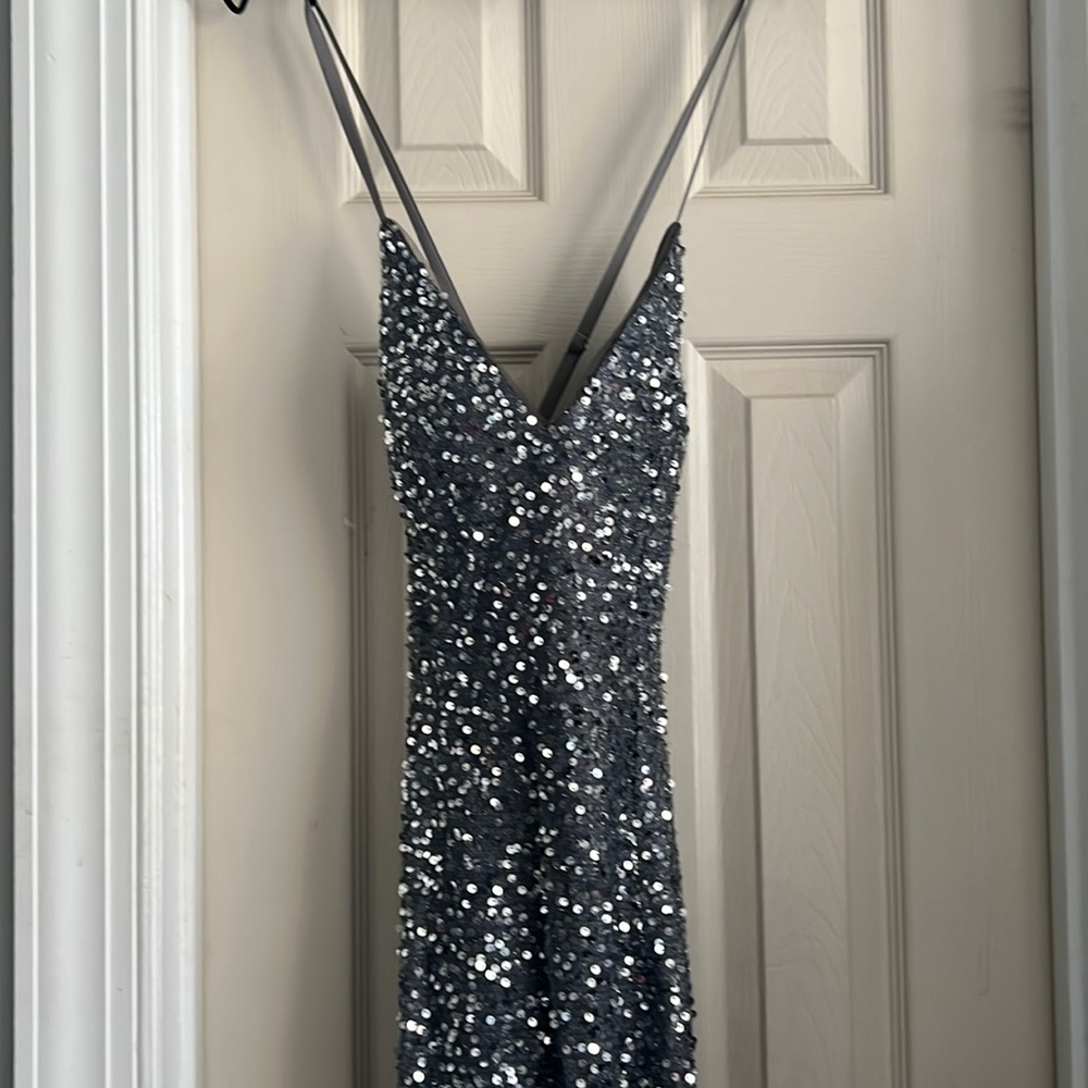 Full length sequence dress